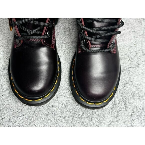 NWT Doc Martens 1460 Serena Oxblood s Boots Women's US Size 5 Faux Fur Lining - Picture 9 of 9